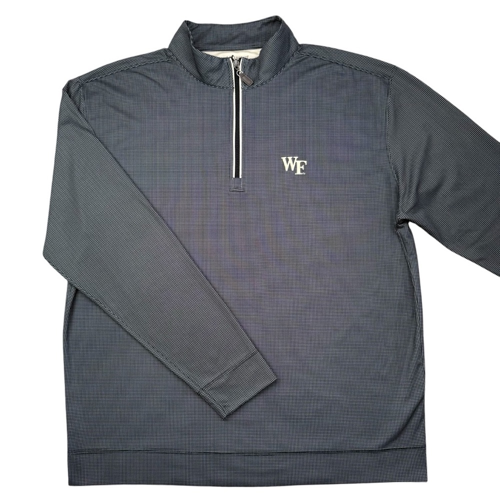 Horn Legend Wake Forest Demon Deacons Houndstooth 1/4 Zip Pullover Jacket XL